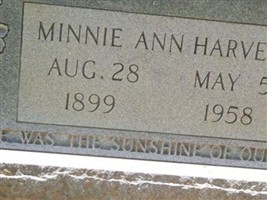 Minnie Ann Shamblin Harvell Minnie Ann Shamblin Harvell