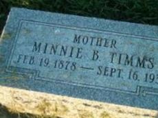 Minnie B. Timms Minnie B. Timms