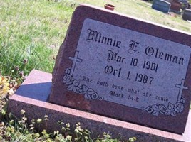 Minnie E. Oleman