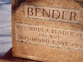 Minnie F Nye Bender