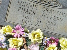 Minnie Grayson Pharr Jeffery Minnie Grayson Pharr Jeffery