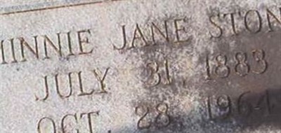 Minnie Jane Staley Stone Minnie Jane Staley Stone
