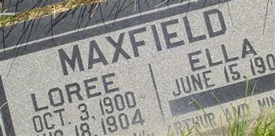 Minnie Larre "Loree" Maxfield Minnie Larre "Loree" Maxfield