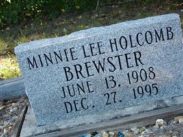 Minnie Lee Holcomb Brewster Minnie Lee Holcomb Brewster