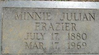Minnie Lee Julian Frazier