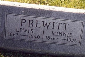 Minnie Lenora Reeter Prewitt Minnie Lenora Reeter Prewitt