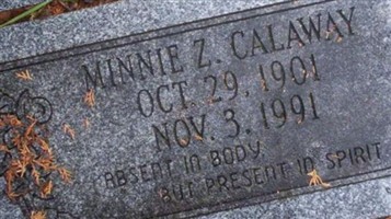 Minnie Morrison Calaway Minnie Morrison Calaway