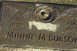 Minnie Myrtle Gustin Burson Minnie Myrtle Gustin Burson