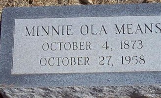 Minnie Ola Means Minnie Ola Means