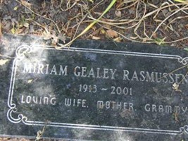 Miriam Gealey Rasmussen Miriam Gealey Rasmussen