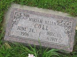 Miriam Helen Cole