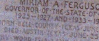 Miriam "Ma" Ferguson