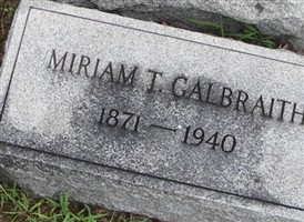 Miriam T. Galbraith Miriam T. Galbraith