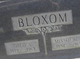 Missouri H. Bloxom Missouri H. Bloxom