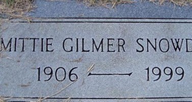 Mittie E Gilmer Snowden
