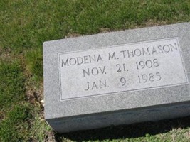 Modena M. Thomason Modena M. Thomason