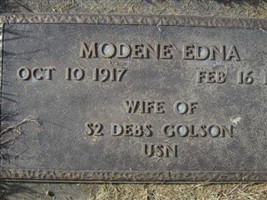 Modene Edna Golson Modene Edna Golson