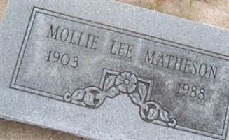 Mollie Lee Matheson Mollie Lee Matheson