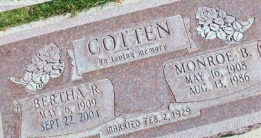 Monroe B Cotten Monroe B Cotten