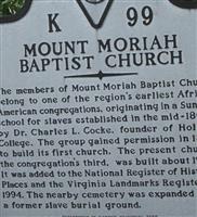 Mount Moriah Baptist Church Cemetery