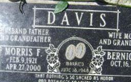 Morris F Davis
