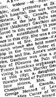 Mrs Aglae Chouinard Gauthier Mrs Aglae Chouinard Gauthier