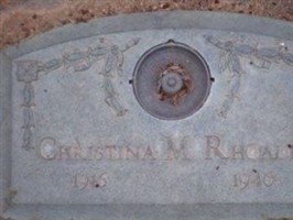 Mrs Christina M Rhoades Mrs Christina M Rhoades