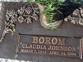 Mrs Claudia Johnson Borom Mrs Claudia Johnson Borom