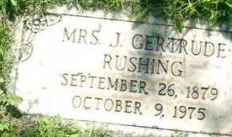 Mrs J Gertrude Rushing