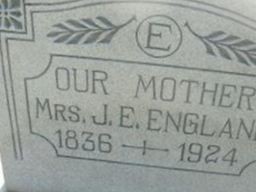 Mrs J. E. England Mrs J. E. England