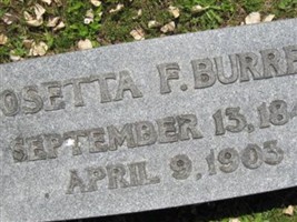 Mrs Rosetta Frazar Burrell