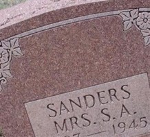 Mrs S.A. Sanders Mrs S.A. Sanders
