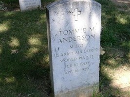 MSgt Tommie M Anderson MSgt Tommie M Anderson