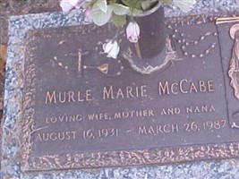 Murle Marie McCabe Murle Marie McCabe