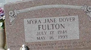 Myra Jane Dover Fulton Myra Jane Dover Fulton
