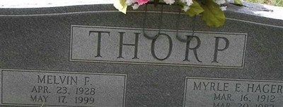 Myrle E. Hagerty Thorp Myrle E. Hagerty Thorp