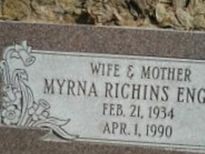 Myrna F Richins Engle Myrna F Richins Engle