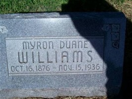 Myron Duane Williams Myron Duane Williams