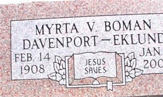 Myrta V. Boman Eklund Myrta V. Boman Eklund