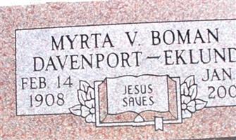 Myrta V. Boman Eklund