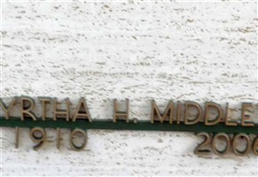 Myrtha H Middleton Myrtha H Middleton