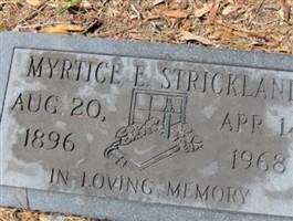 Myrtice E. Strickland Myrtice E. Strickland