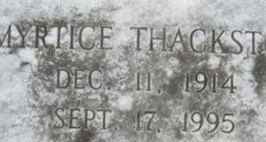 Myrtice Thackston Myrtice Thackston