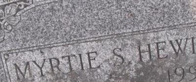 Myrtie S Hewitt