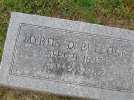 Myrtis D. Bullock Myrtis D. Bullock