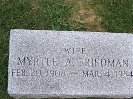 Myrtle A Friedman