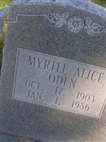 Myrtle Alice Oden Myrtle Alice Oden