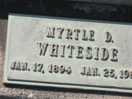 Myrtle D Whiteside Myrtle D Whiteside