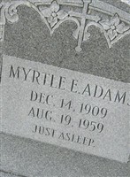 Myrtle E. Adams Myrtle E. Adams