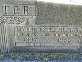 Myrtle Estes Hester Myrtle Estes Hester